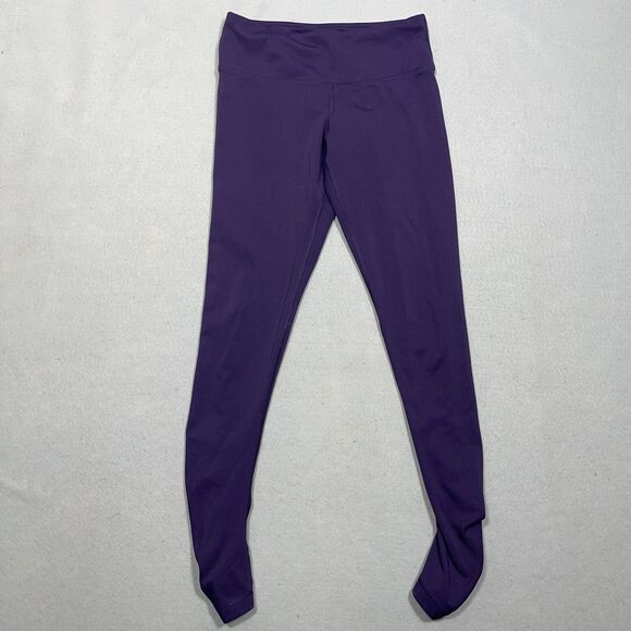 Yogalicious Leggings Women Small Purple Mid Rise Ruched Calves Yoga Pants - Picture 1 of 9